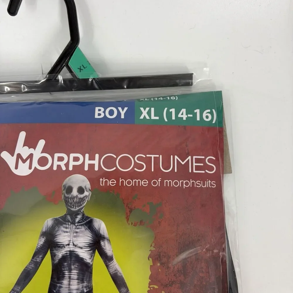 MorphCostumes The Rake Kids Costume XL 14-16 Boy Gray Skinsuit Halloween 1 Pc